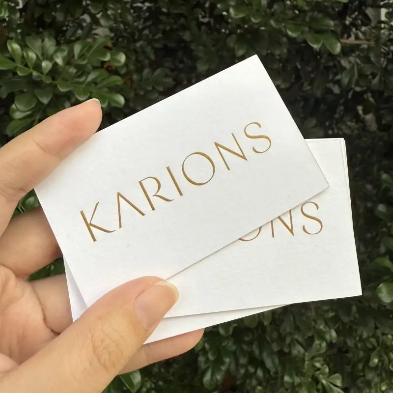 Customized texture cotton paper business card embossed printing 600g art paper business card enterprise thank-you card