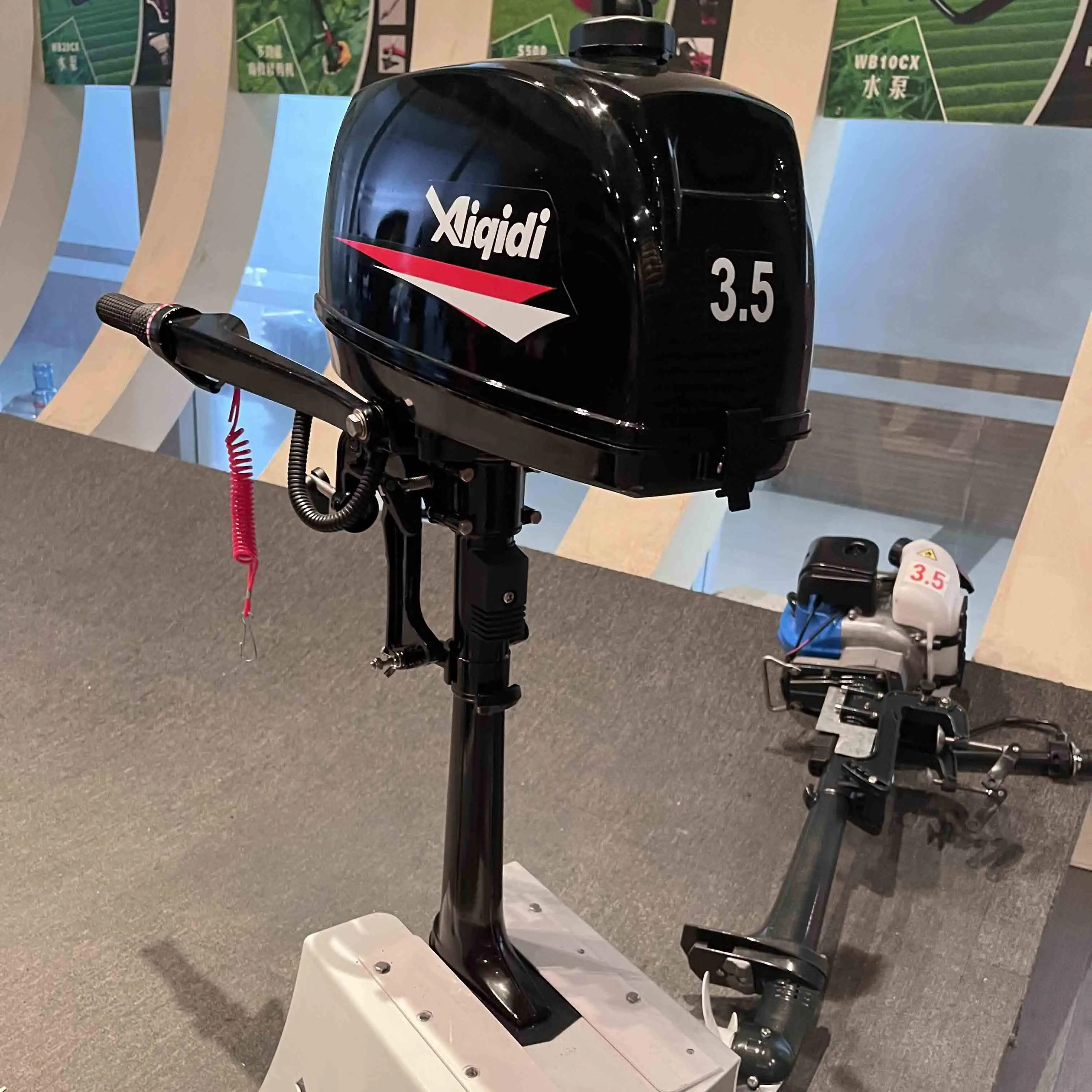 Wholesale/Retails Aiqidi 2 Stroke 3.5HP Water Cooled Outboard Motosr/ Outboard Motors/Rubber Boat Power Marine Engines