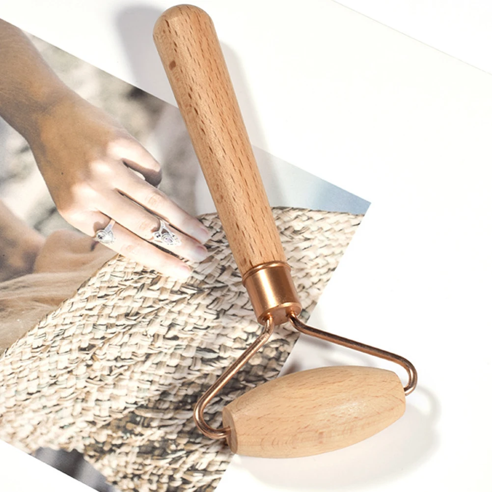 フェイスマッサージローラー天然翡翠フェイシャルスカルプティングツール木製マッサージャーシングルヘッド血液循環を促進し、浮腫を解消します