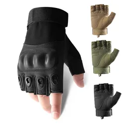 Motorcycle Outdoor Tactical Gloves Riding Gloves Half Finger Military Men Women Combat Shooting Hunting Fitness Gloves Luva Moto