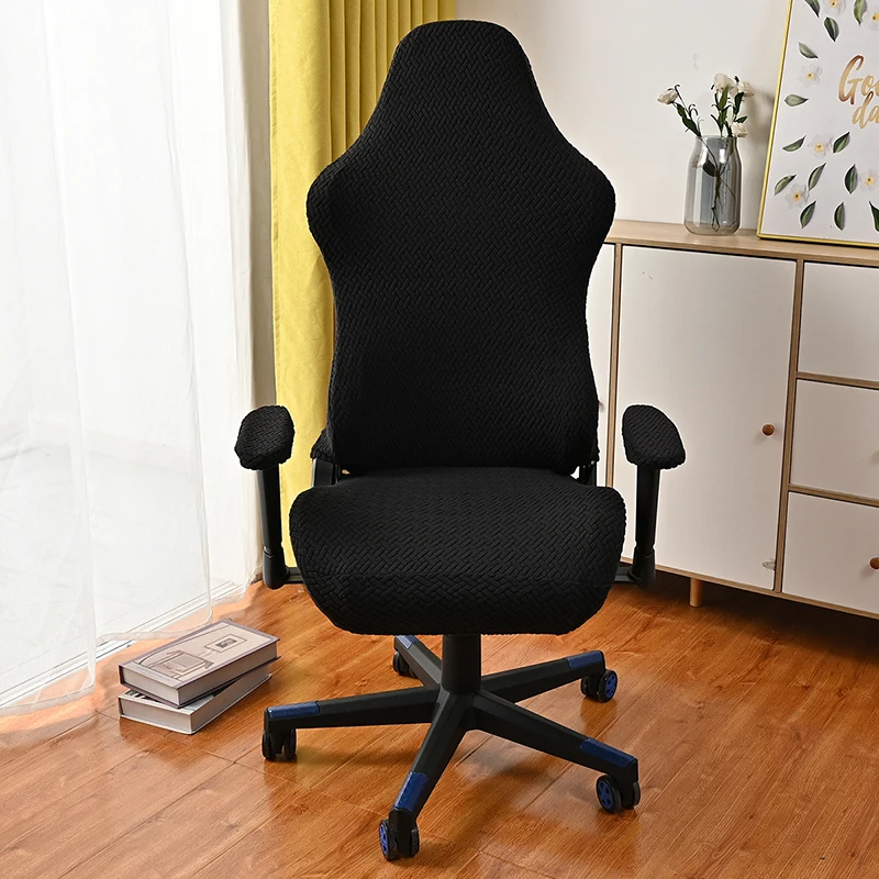1pc Computer Gaming Chair Cover Simple Elastic E-Sports Swivel Chair Protect Dust Covers Home Office Decor Armchair Slipcovers