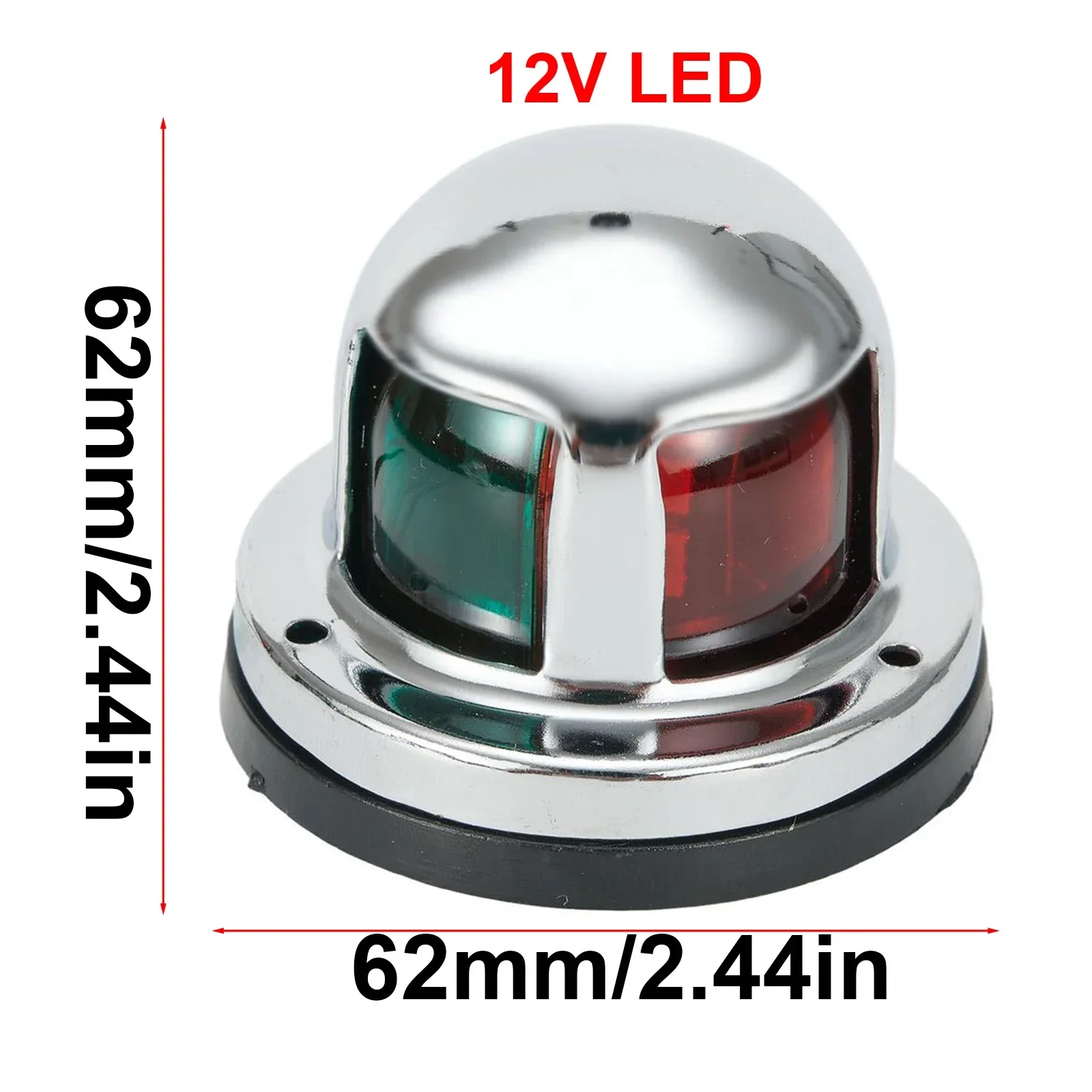 Indicator Navigation Lights Green Red Silver Stainless Steel Boat Indicator Light 100% Brand New 225 Degrees IP65