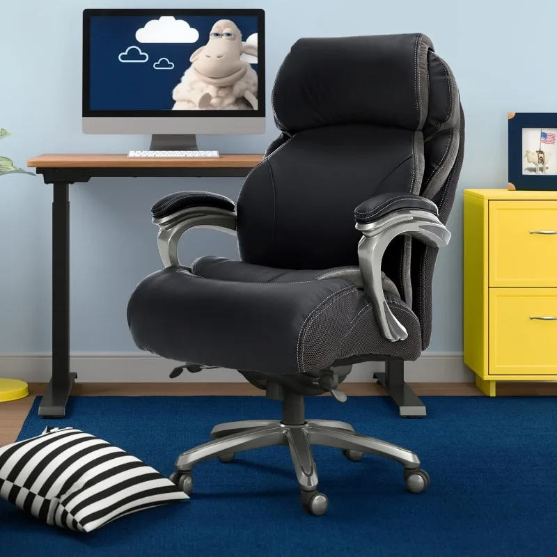 Jackson Big and Tall Executive Office Chair with AIR Technology and Smart Layers Premium Elite Foam, Supports up to 350 Pounds