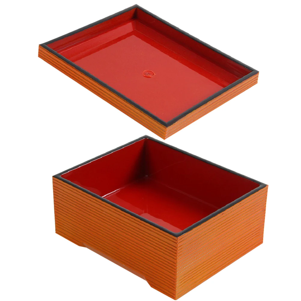 

1 set Eel Food Container Restaurant Outdoor Picnic Case Lunch Tray Japanese Sushi Storage Boxes Covered Containers