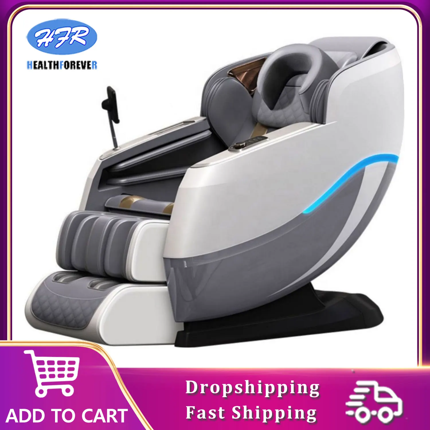 

HFR Brand Premium Chair Massage Recliner Alleviate Tension 3d Zero Gravity Shiatsu Massage Chair 4d With Massage Techniques