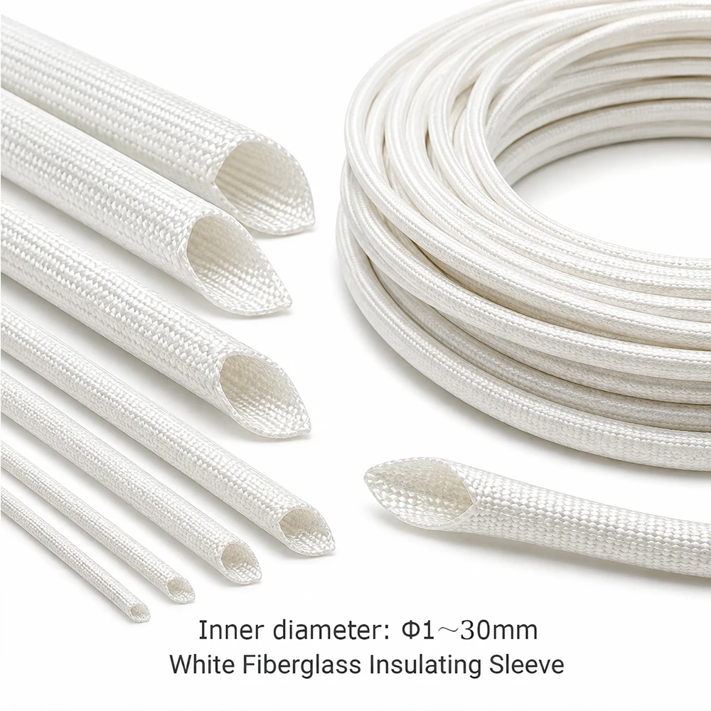 1 Meter Length 1-30mm Heat Resistant 600 Degree Insulation Tube for Wire Cable Hose Protection