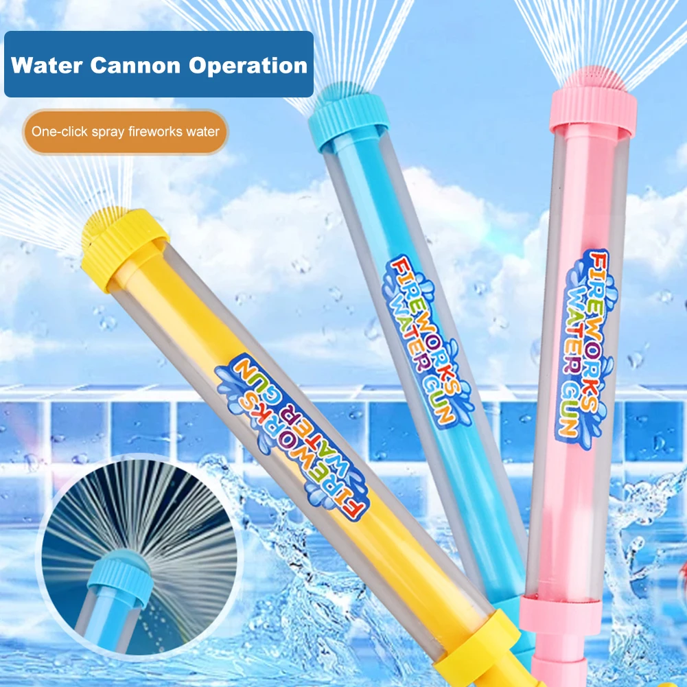 Fireworks Water Gun Beach Water Fighting Toy Multi-Function Outdoor Water Toy Large Capacity Tube for Concerts Water Festivals