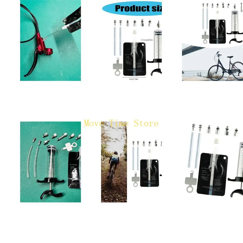 

92ME Compacts Brake Oil Tool Set for Quick Maintenance and Efficient Air Removal for Biking Enthusiasts