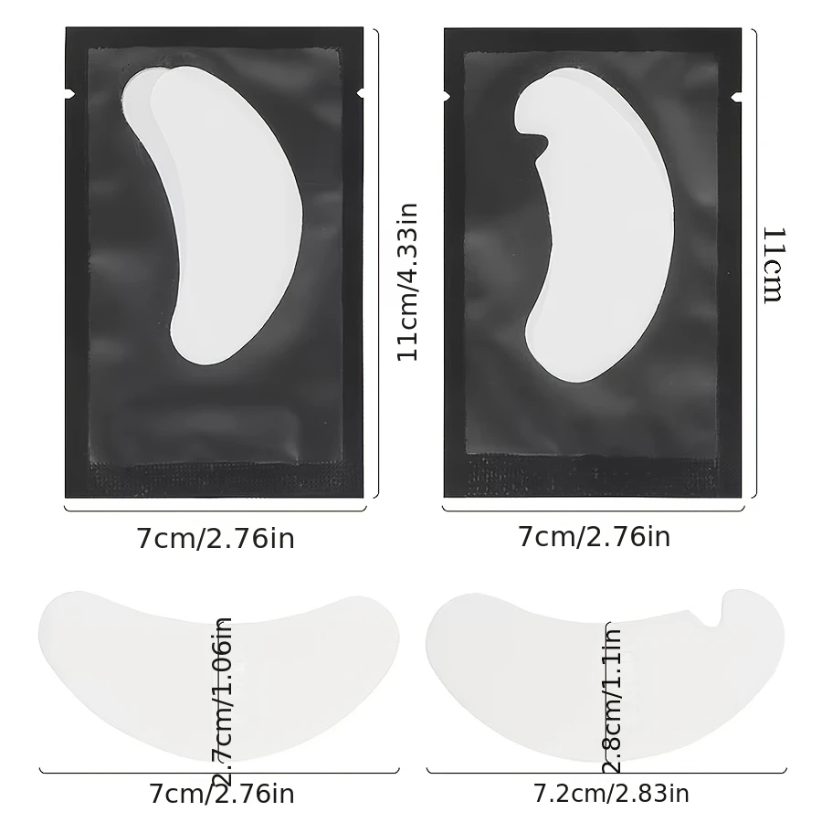 50 Pairs Eye Patches Eyelash Extension Under Eye Pads Makeup Lashes Patch Tip Stickers Pads For Eyelash Extension Supplies