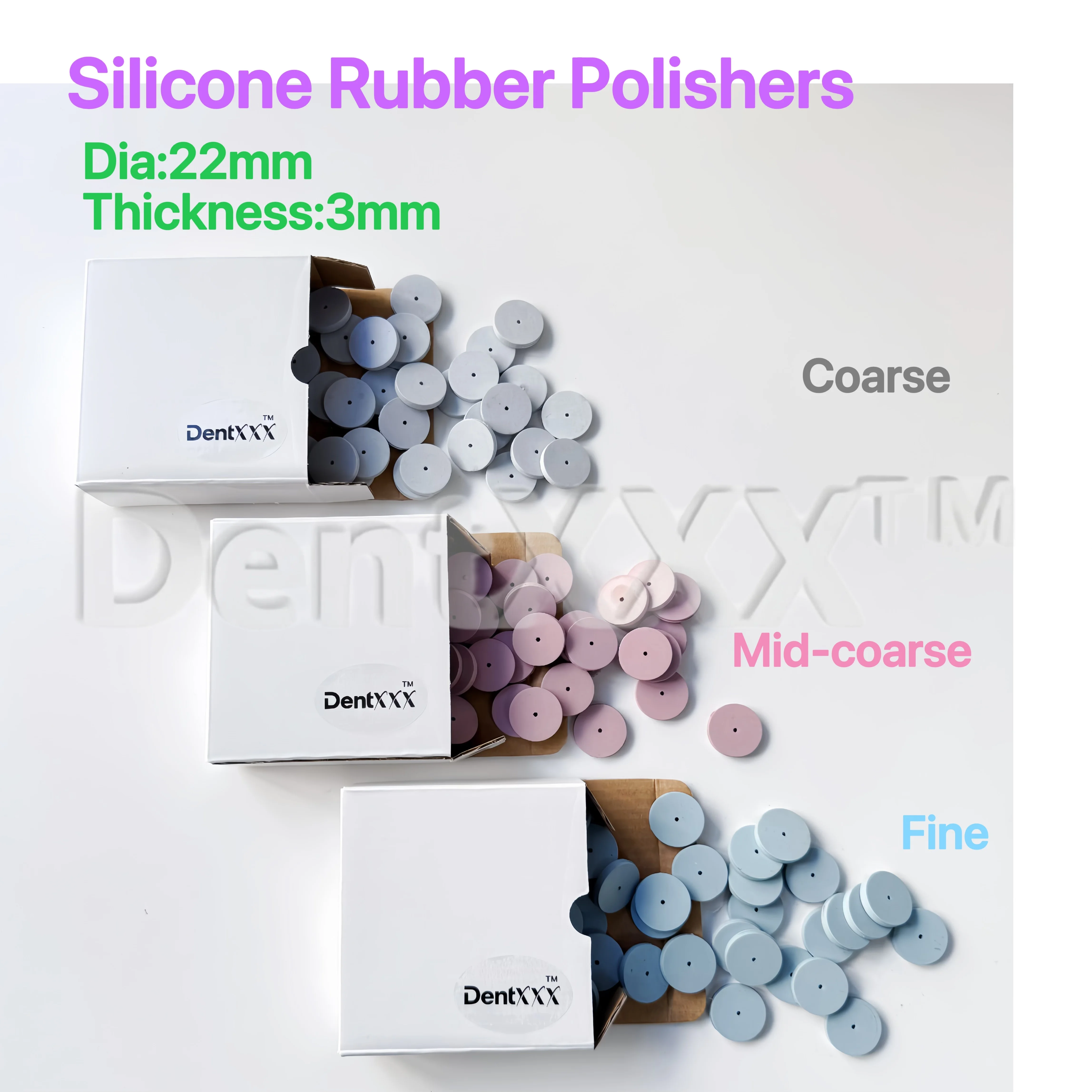 

50 pcs/100 pcs silicone polishing wheels, silicone polishers, diamond grit polishing wheels, laboratory polishing materials
