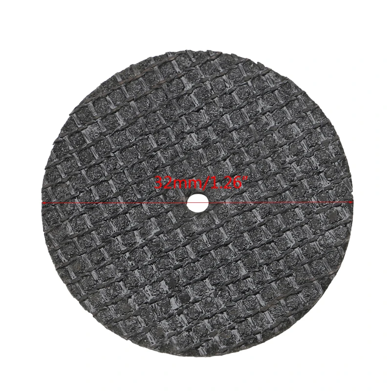 50 peças de ferramenta de fibra de vidro disco de corte abrasivo disco de corte com 4 mandris giratórios