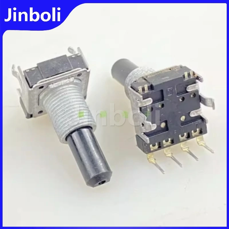 1PCS Encoder 4Pins Power Amplifier Volume Controller 360 Degree Rotary Potentiometer 24 Bit Pulse Without Step Shaft Length 22mm