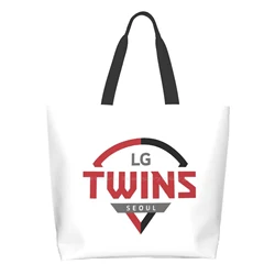 Bolso de mano informal sin marco, bolsa de mano reutilizable de gran capacidad, para Lg Twins Seoul Hanwha Kbo Lg Twins Kia Tigers Kiwoom Heroes