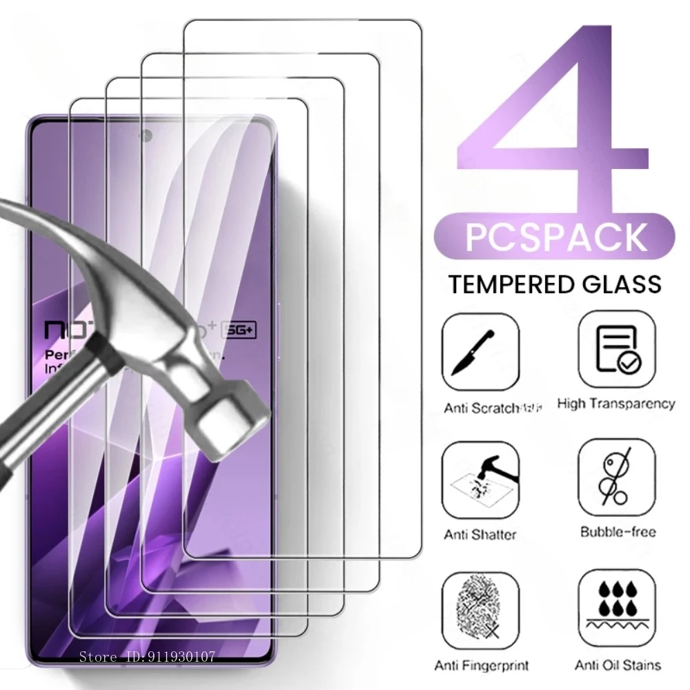 4Pcs 9H Tempered Glass For Infinix Note50 Note 50 Pro+ Pro Plus 50x Note50Pro 5G 4G Screen Protector Explosiof-Proof Sheet Film