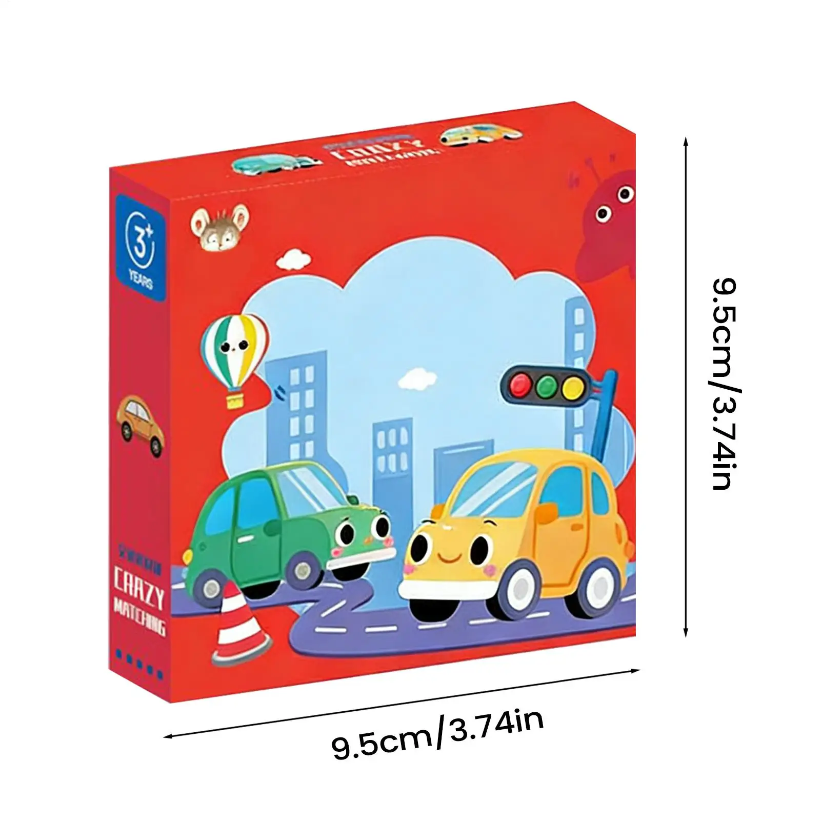 Children's Board Game Fun Bump Card Game Memory Training Matching Card Game Cognitive Enlightenment Concentration Education Toy