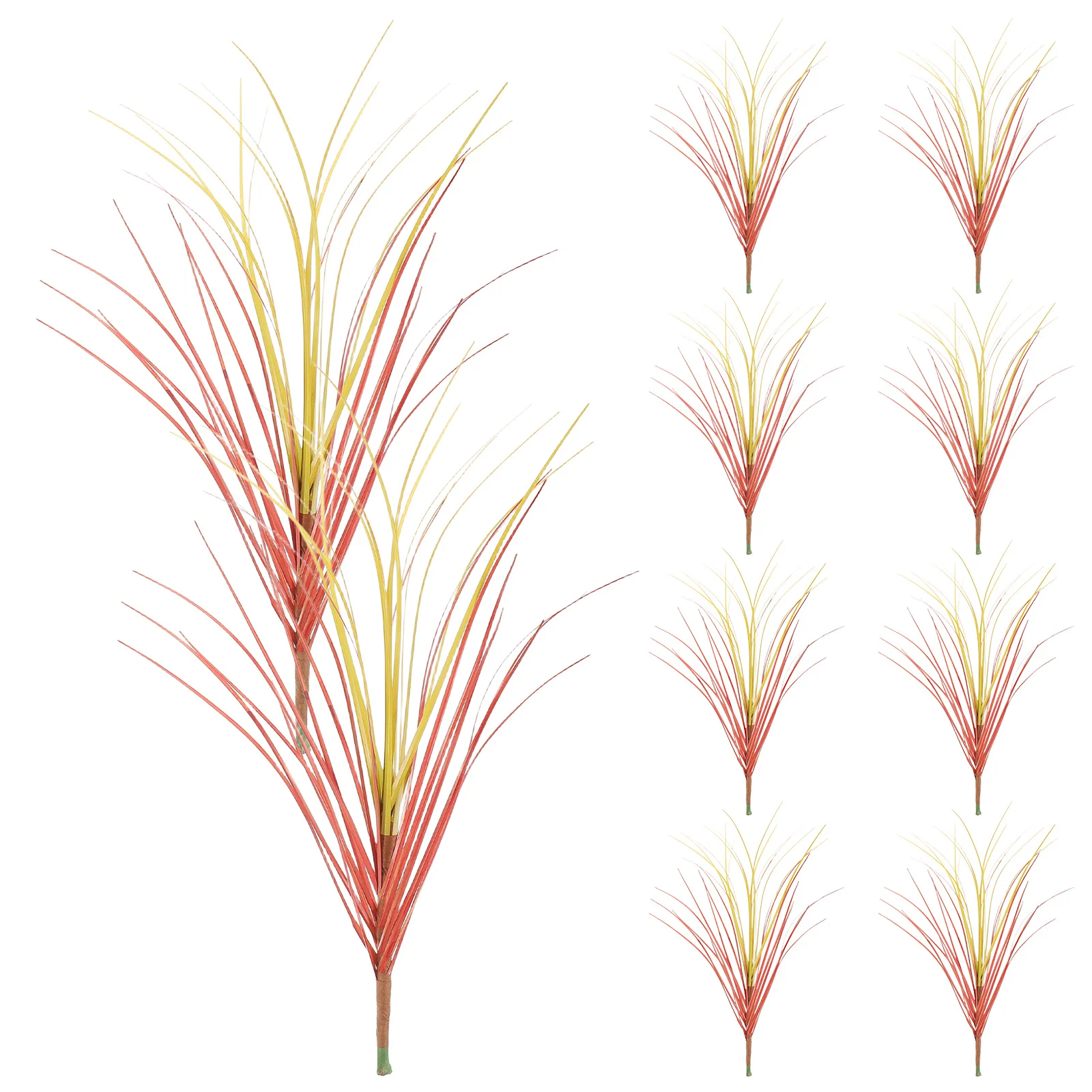 

12Pcs Artificial Shrubs Greenery Stems Realistic Faux Grass Indoor Outdoor Decor Home Office Commercial Spaces