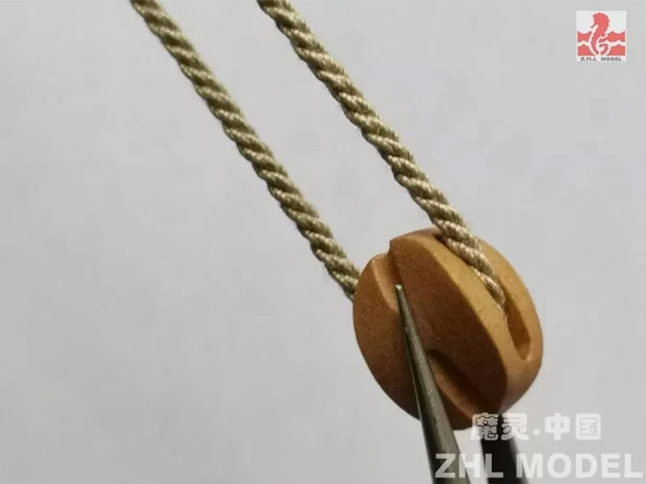 Top Professional Wooden Single Double and third Pulley Blocks Wooden Model Ship