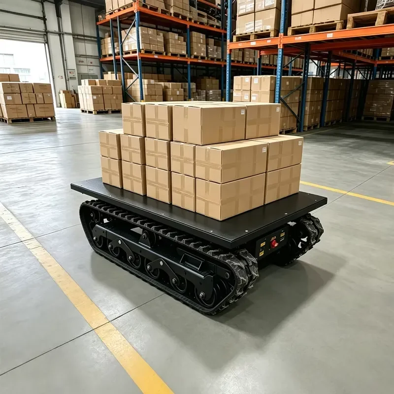 Ultra-compact Motorized Chassis Platform with Remote Control for Small Spaces Miniature Loading and Unloading Robot Base