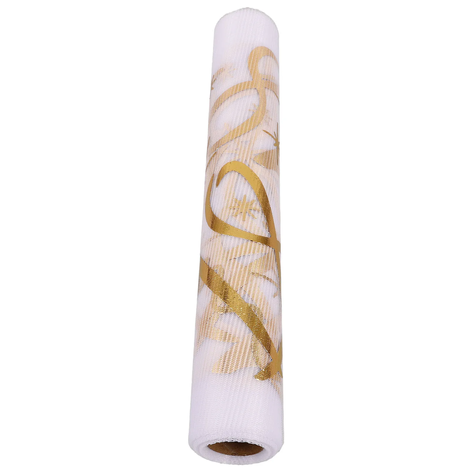 Camino de mesa de malla de lámina dorada, tecnología de prensado en caliente, decoración de comedor para fiesta de 18 cumpleaños, cubierta de mesa de estrella desechable