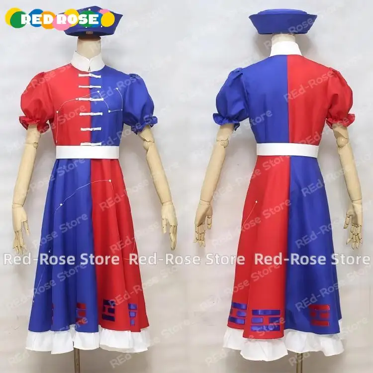 

《Custom Size》Anime Touhou Project Yagokoro Eirin Cosplay Costume Halloween Suit Party Role Play Outfit