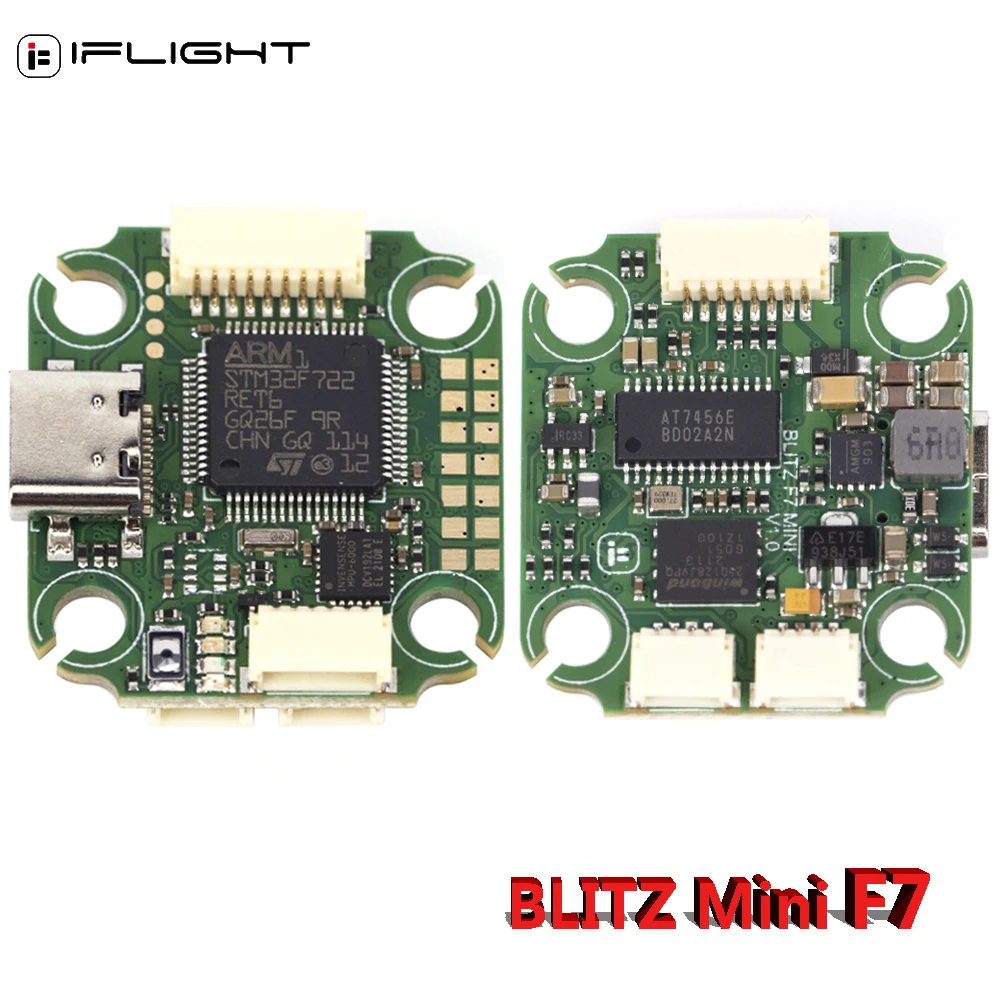 

IFlight BLITZ Mini F7 F722 прошивка Полетный контроллер Betaflight OSD (AT7456E) MPU6000 гироскоп Dshot/PWM выход для FPV дрона запчасти