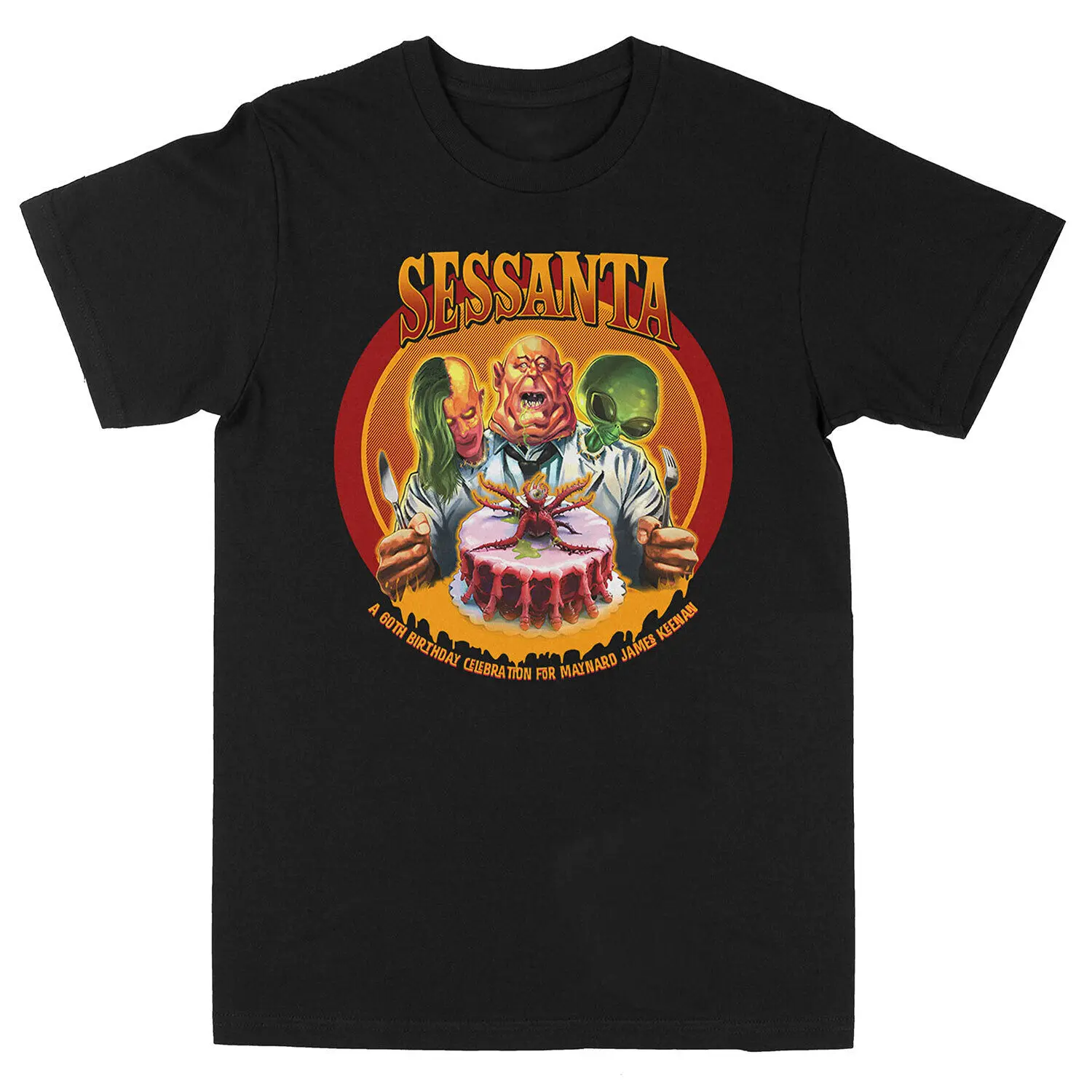 MenS Sessanta Three Headed Tour Tee T-Shirt X-Large Black