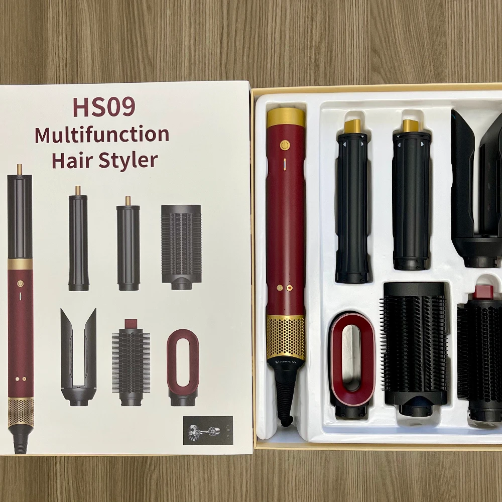 

202 New 6-in-1 Hair Styler Hot Air Brush, Multi-Functional Dry Straighten Curl, Salon & Home Use Hair Styling Tool