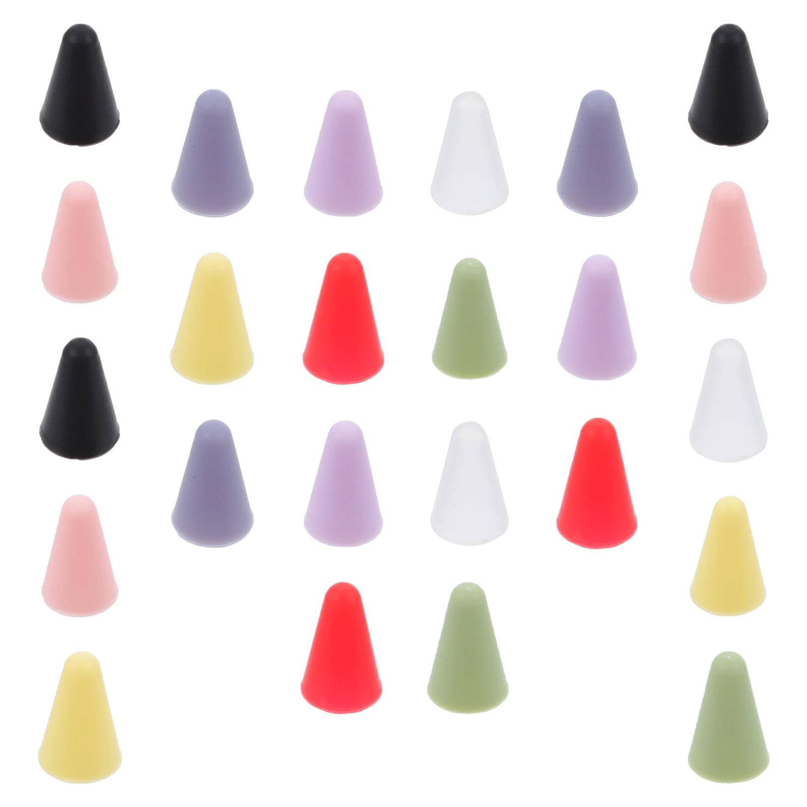 

24 Pcs Pen Tip Hat Stylus Pencil Cap Nips Caps Touch Protective Sleeve Cover Silicone for Case