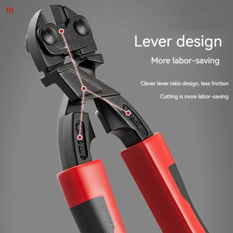 Wire cutting pliers, steel bar cutting lock, steel wire and iron wire large pliers, powerful scissors, wire cutting scissors, la