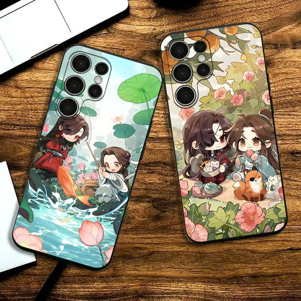 

Kawaii Tian Guan Phone Silicone Case for Samsung S24,22,20,23,21,20 Ultra Plus Lite 5G Print Cover