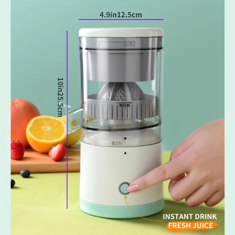 1Pc Enjoy Fresh Juice Anywhere: Compact, Detachable 0.5L Juicer with USB Rechargeable Battery and Easy Operation