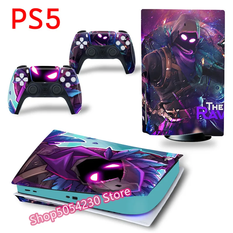Fashion FORTNITE Console Stickers for SONY PS4 PS5 Battle Royale Full Body Skin Decals for PlayStation 4 Controller Gamepad
