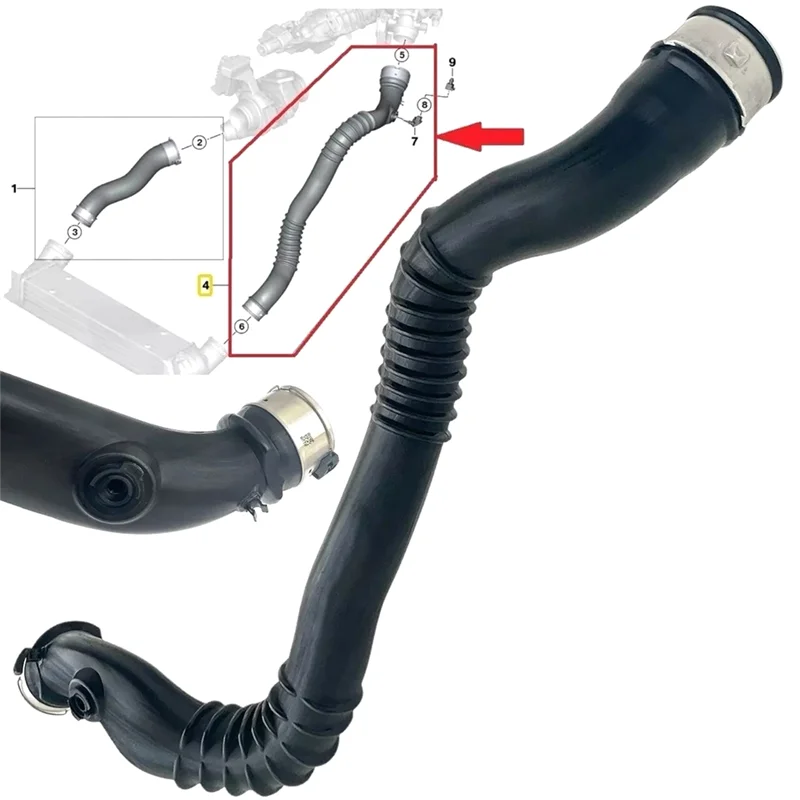 توربو المبرد الأنابيب خرطوم 11617797483 لسيارات BMW Tturbocharged خرطوم المبرد تهمة الهواء خط E90 خرطوم هواء شحن