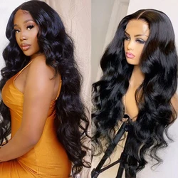 Body Wave 4*4 Lace Closure Wigs Human Hair Brazilian 13x1 Front Lace Wigs Natural Color Lace Closure Wigs For Women Pre Plucked