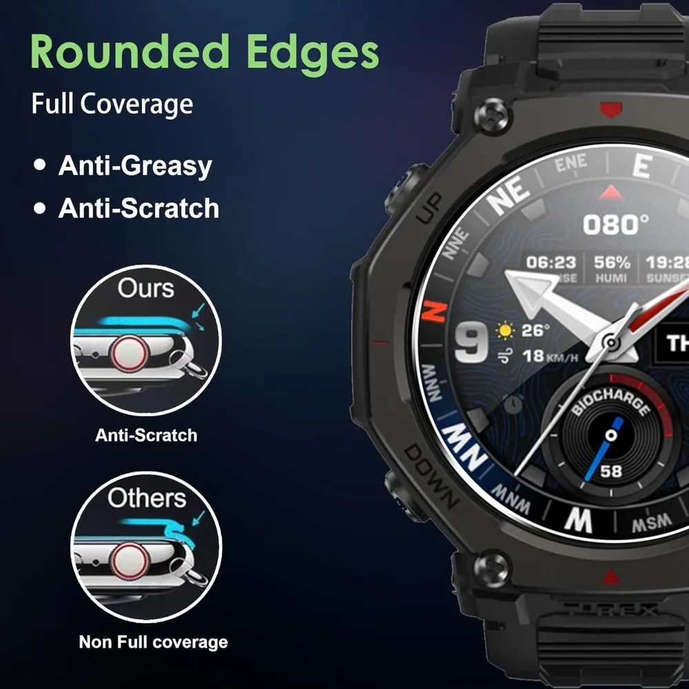 3-15pcs Hydrogel Film for Amazfit T-Rex 3 Pro Screen Protector Anti-Scratch Protective Film HD Clear Soft Full Cover Watch Films view 3