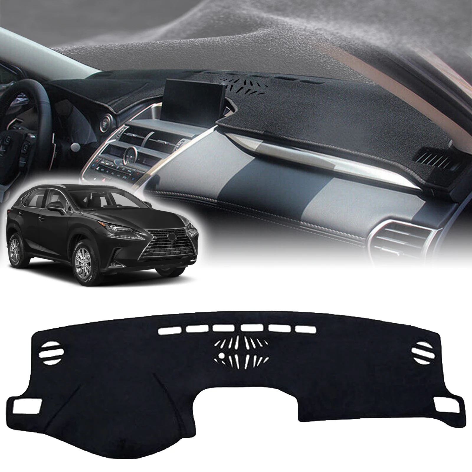 

fit for Lexus NX 200t 300h 2015~2020 Car Dashmat DashMat Sunshade Dashboard Cover Pad Protective Carpet Leather Accessories