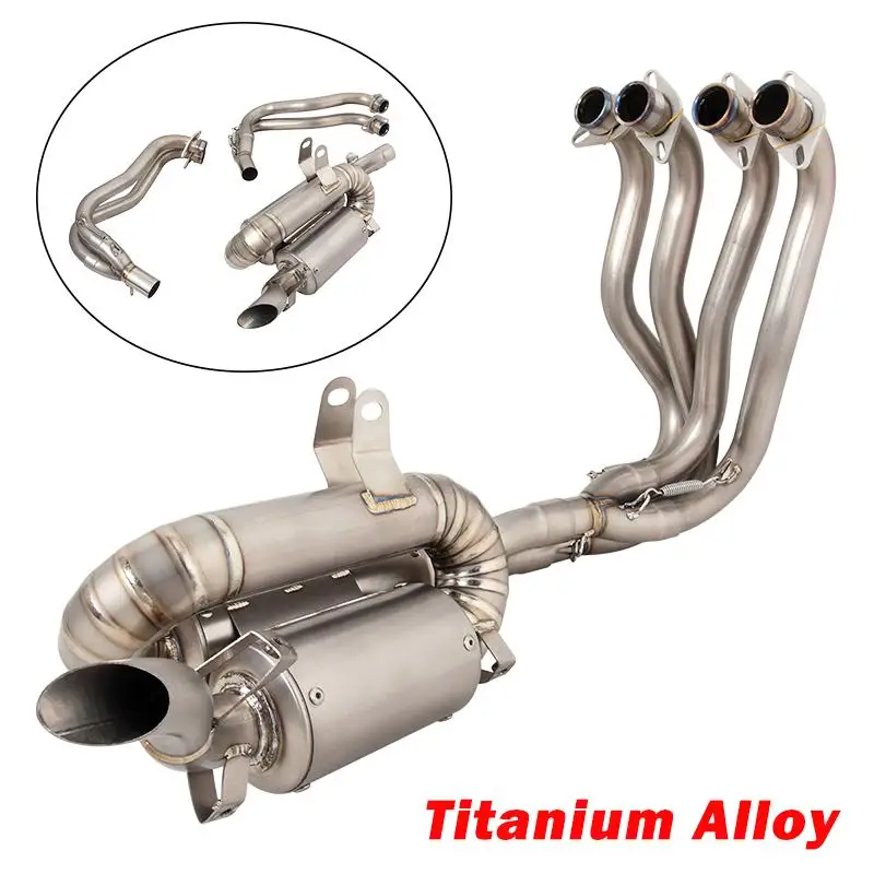 

Full Exhaust System For KOVE 450RR 2023 Motorcycles Muffler Header Pipe Tail Escape Connect Tube Titanium Alloy