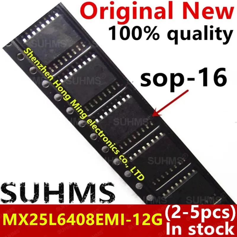 (2-5 قطع) 100% جديد MX25L6408EMI-12G MX25L6408EMI 12G SOP16