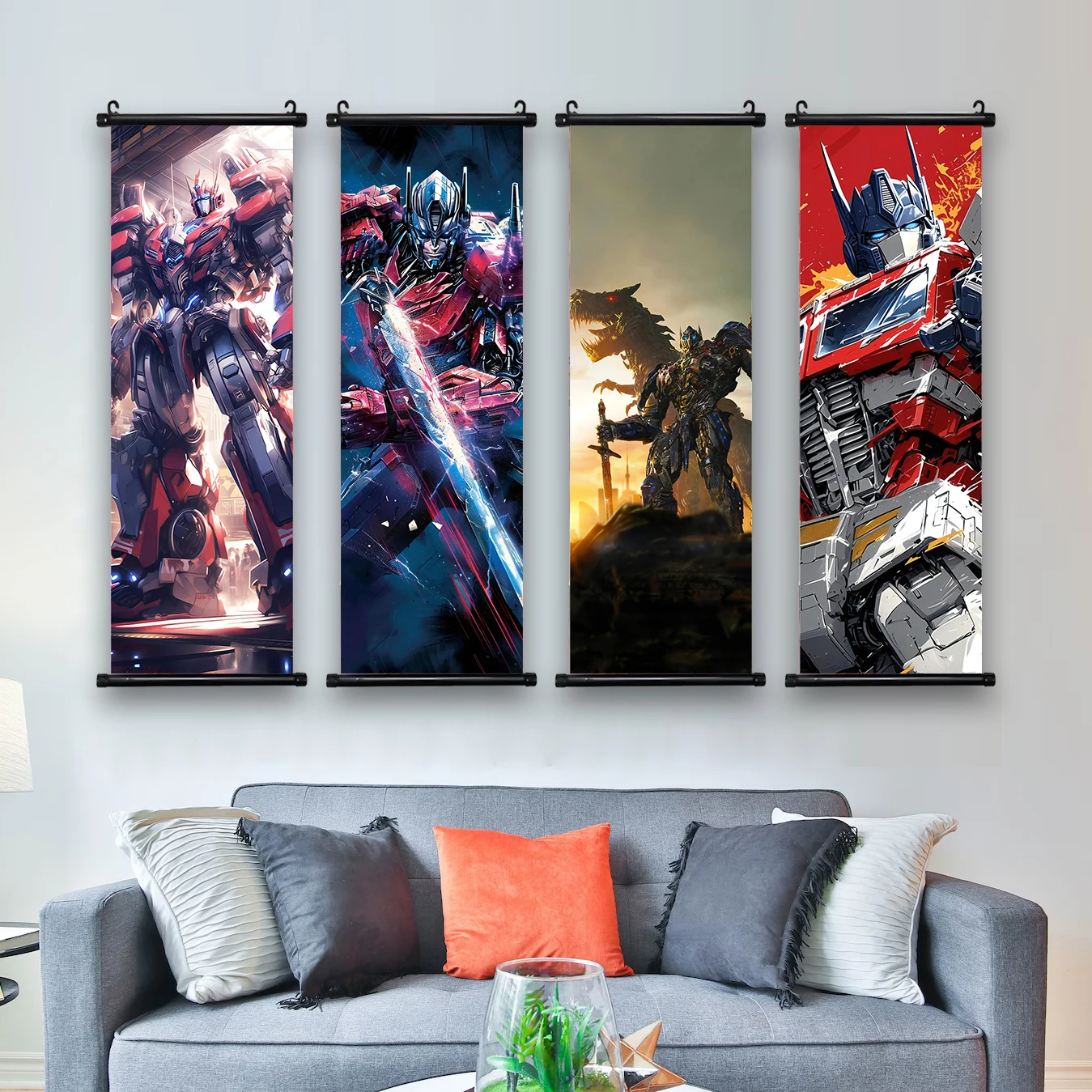 Bumblebee T-Transformers Optimus Prime Movie Home Decoration Art Wallpaper Wall Canvas Painting Print Hanging Scroll Poster Gift