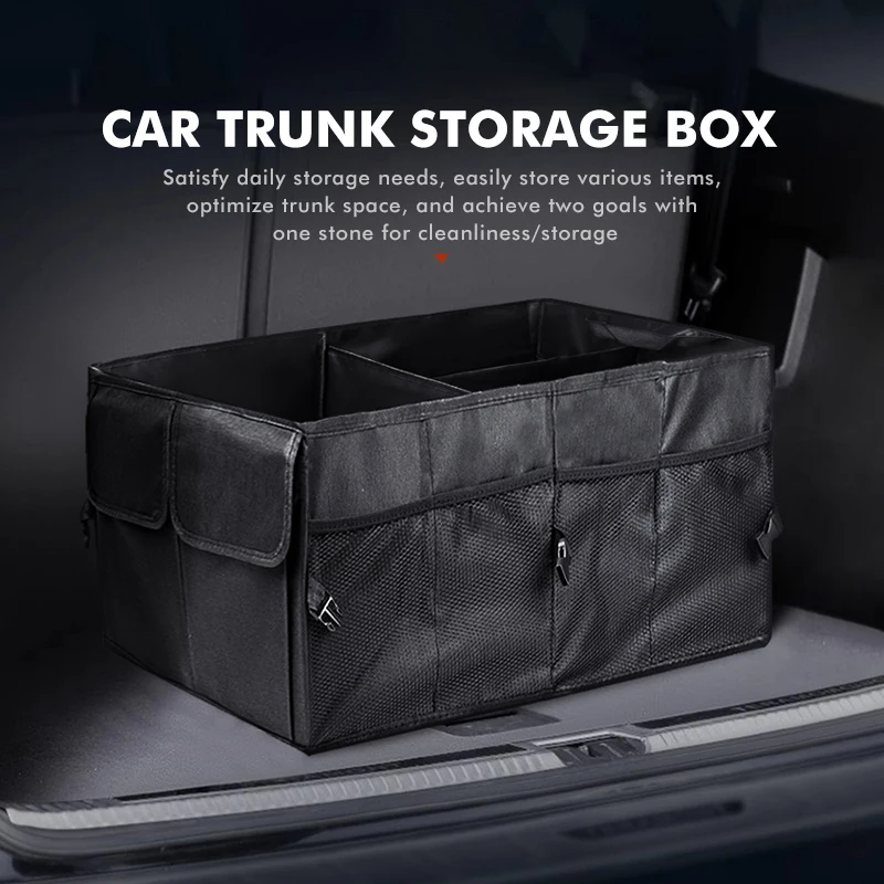 Car Trunk Storage Bag Folding Multifunction Container For Hiphi Z X Y Alcantara