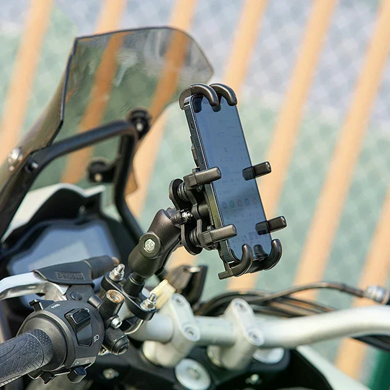 360 Rotatable Adjustable Mobile Phone Bracket Motorcycle Electric Vehicle Riding Takeaway Navigation Bracket