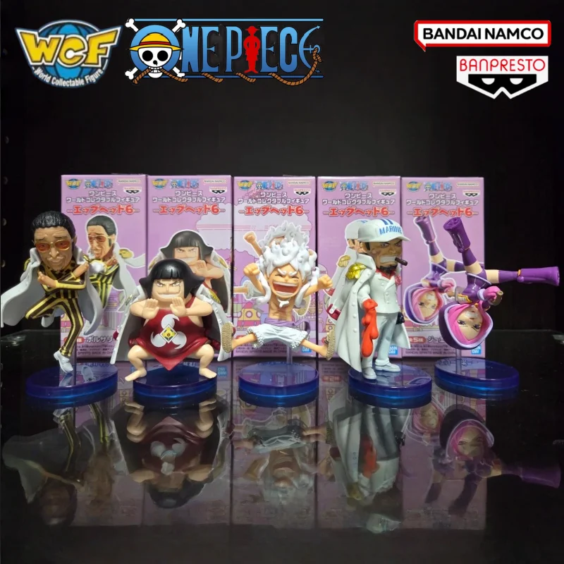 

Banpresto One Piece WCF Egghead 6 Anime Figure 8cm Model Original Collectible Luffy Borsalino Sentoumaru Sakazuki Bonney Toys