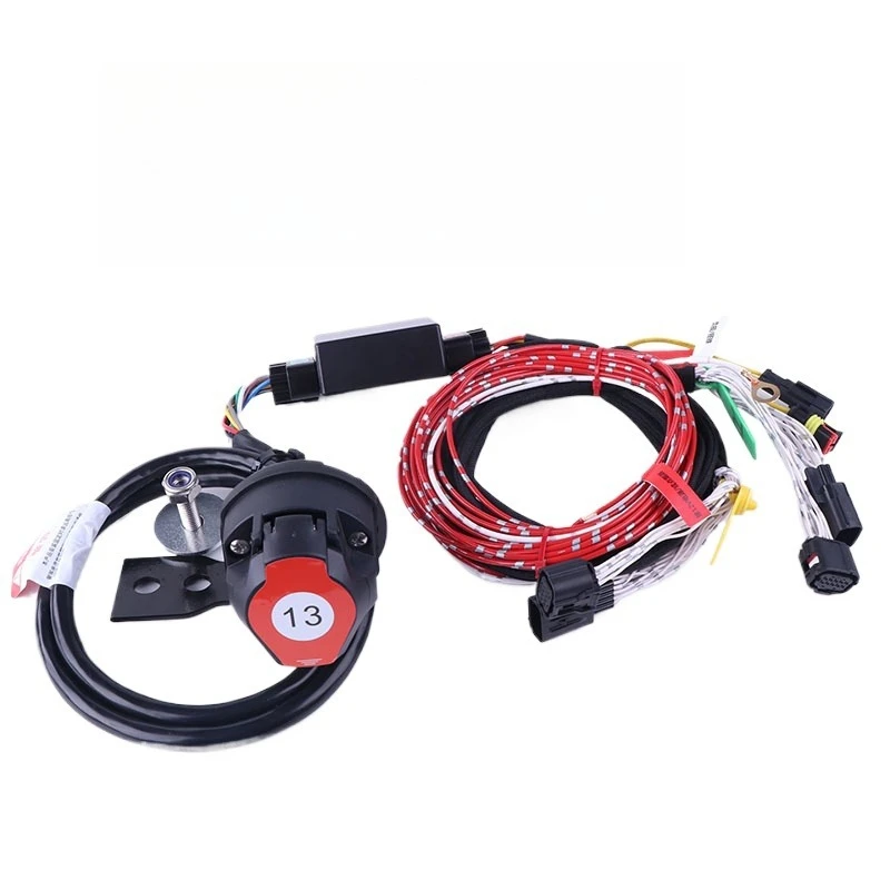 

Жгут проводов автомобильного прицепа в сборе, розетка сигнала заднего фонаря, источник питания прицепа автофургона