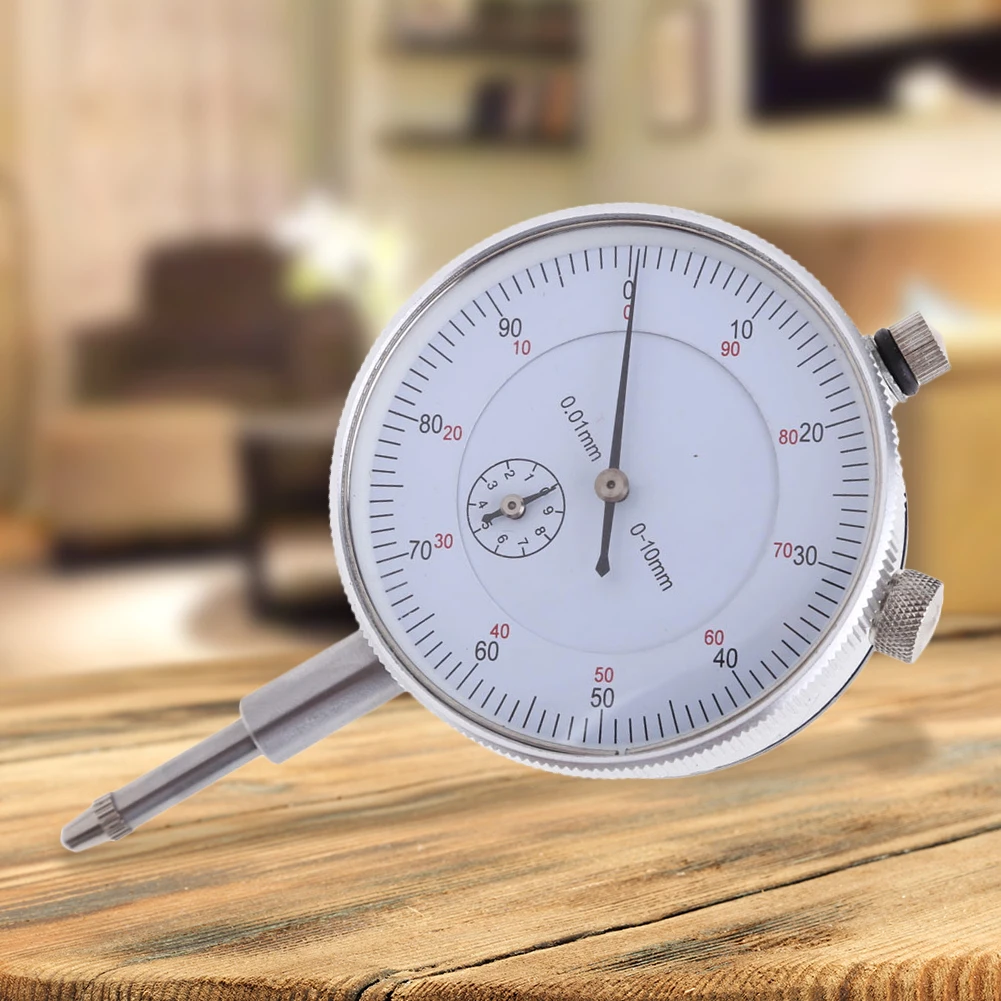 

0-10mm Dial Indicator 0.01 Resolution Dial Indicator Gauge Tool Precision Meter Dial Test Indicator Instrument Tools