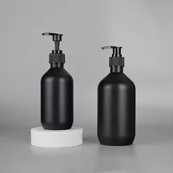 300/500ml Matte Black Soap Dispenser Lotion Bottle Pump Refillable Empty Shampoo Conditioner Bathroom Shower Accessories