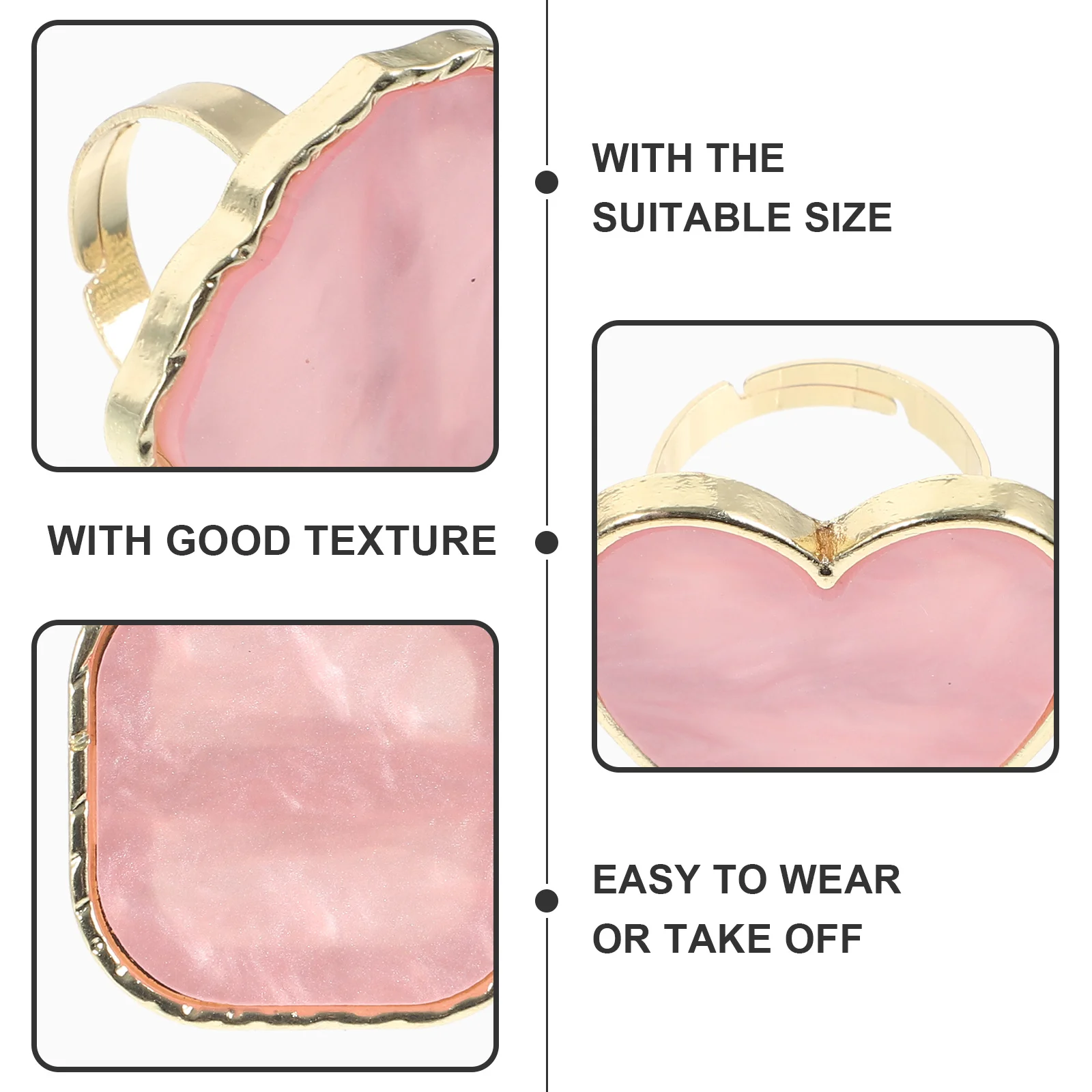 

4Pcs Ring Nail Art Palettes Smooth Texture Mixing Tray Portable Finger Manicure Color Plates Nail Polish Holder Tools