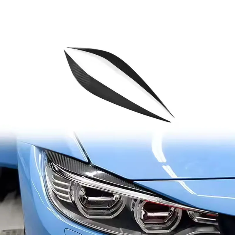 

Carbon fiber headlight eyelid cover trim for BMW F80 M3 F82 F83 M4 F32 F33 F36 2014-2018