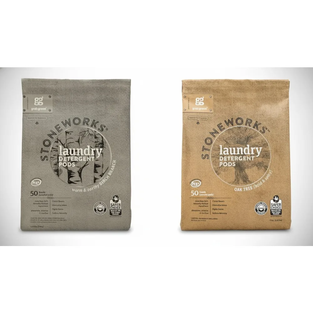 

Natural Laundry Detergent Pods Powder, 100 Count Eco-Friendly HE Machine Safe, Fresh Scents for Family