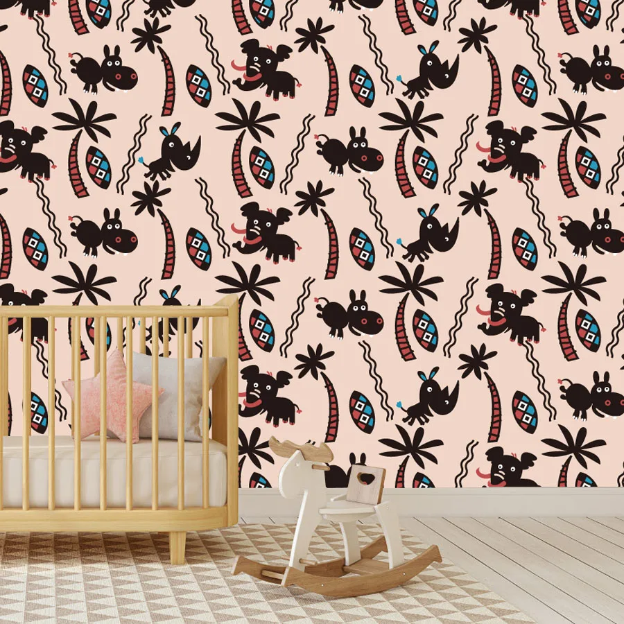 Cartoon Custom Peel en Stick B - Baby Nursery Peel And Stick Wallpaper recensie en prijs