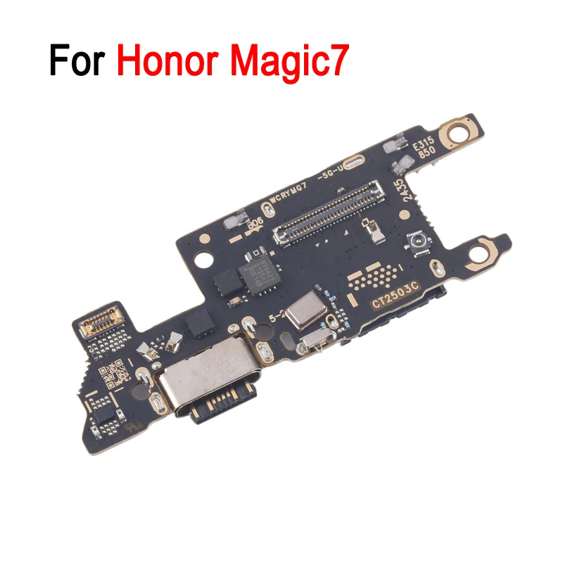 لوحة منفذ شحن OEM لهاتف Honor Magic 7 / Magic7 Pro، قاعدة شحن USB مع جزء استبدال مقبس حامل بطاقة SIM